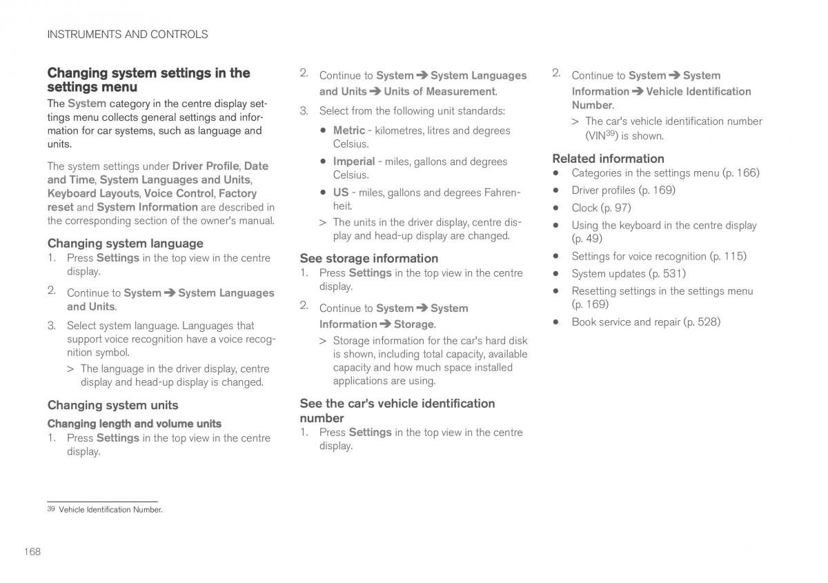 Volvo XC60 II 2 owners manual / page 170