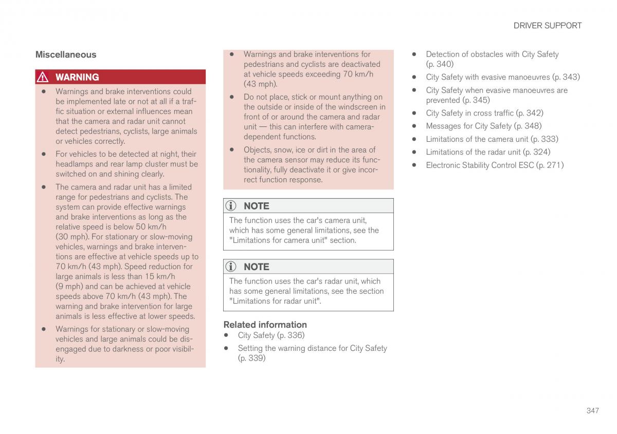 Volvo XC60 II 2 owners manual / page 349