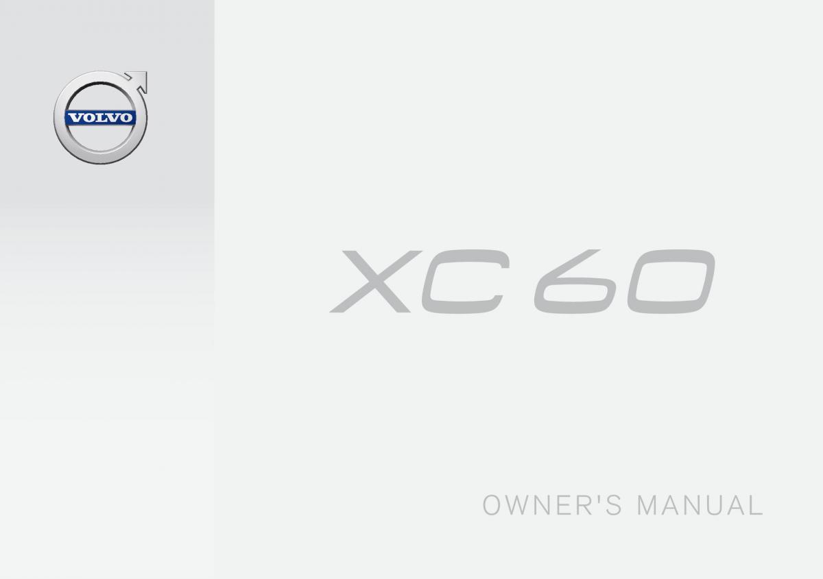 Volvo XC60 II 2 owners manual / page 1