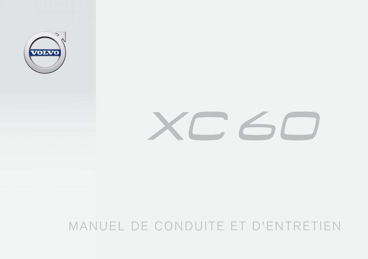 Volvo XC60 II 2 manuel du proprietaire / page 1