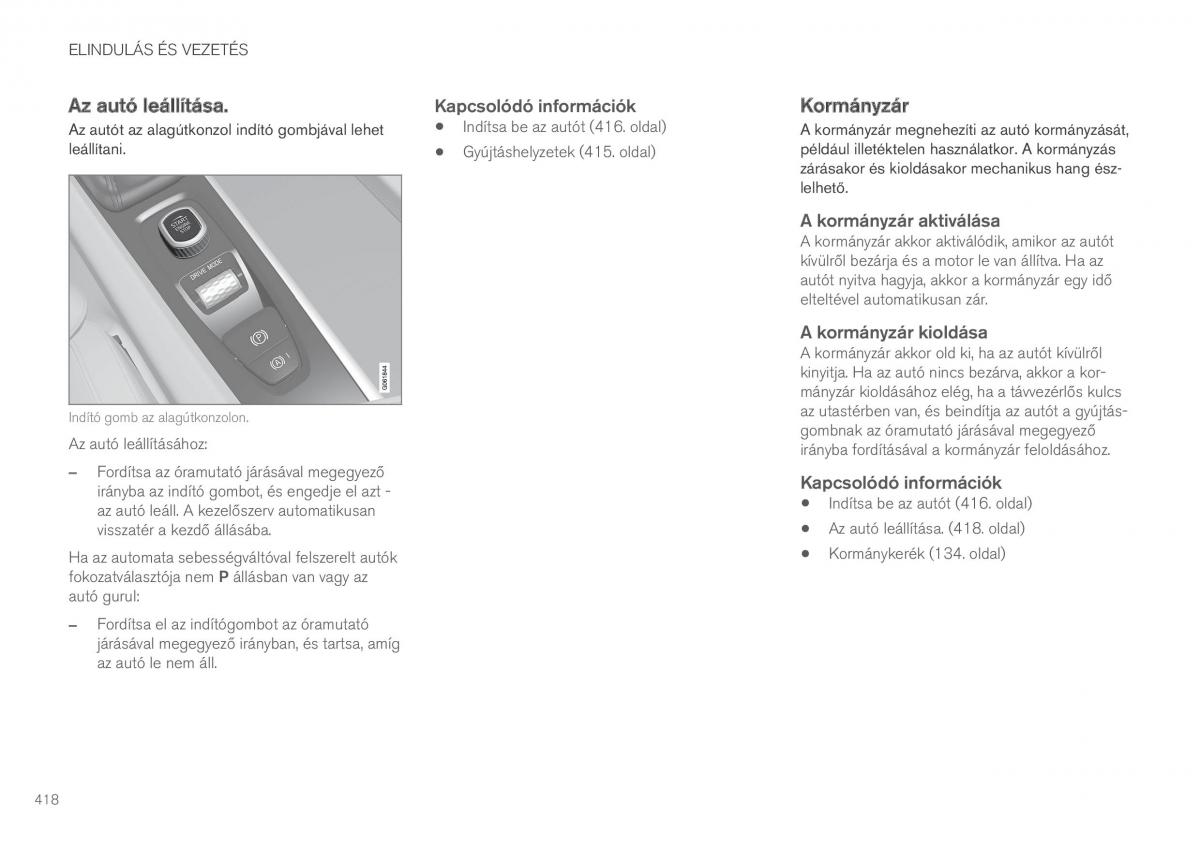 Volvo XC60 II 2 Kezelesi utmutato / page 420