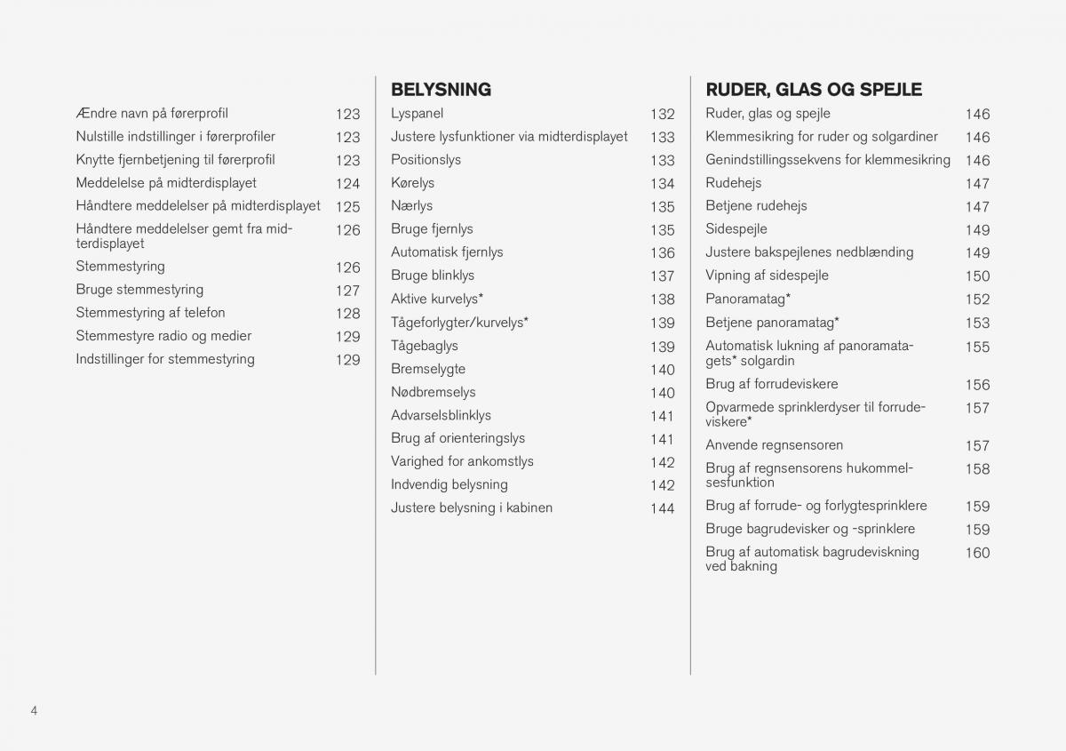 Volvo XC40 Bilens instruktionsbog / page 6