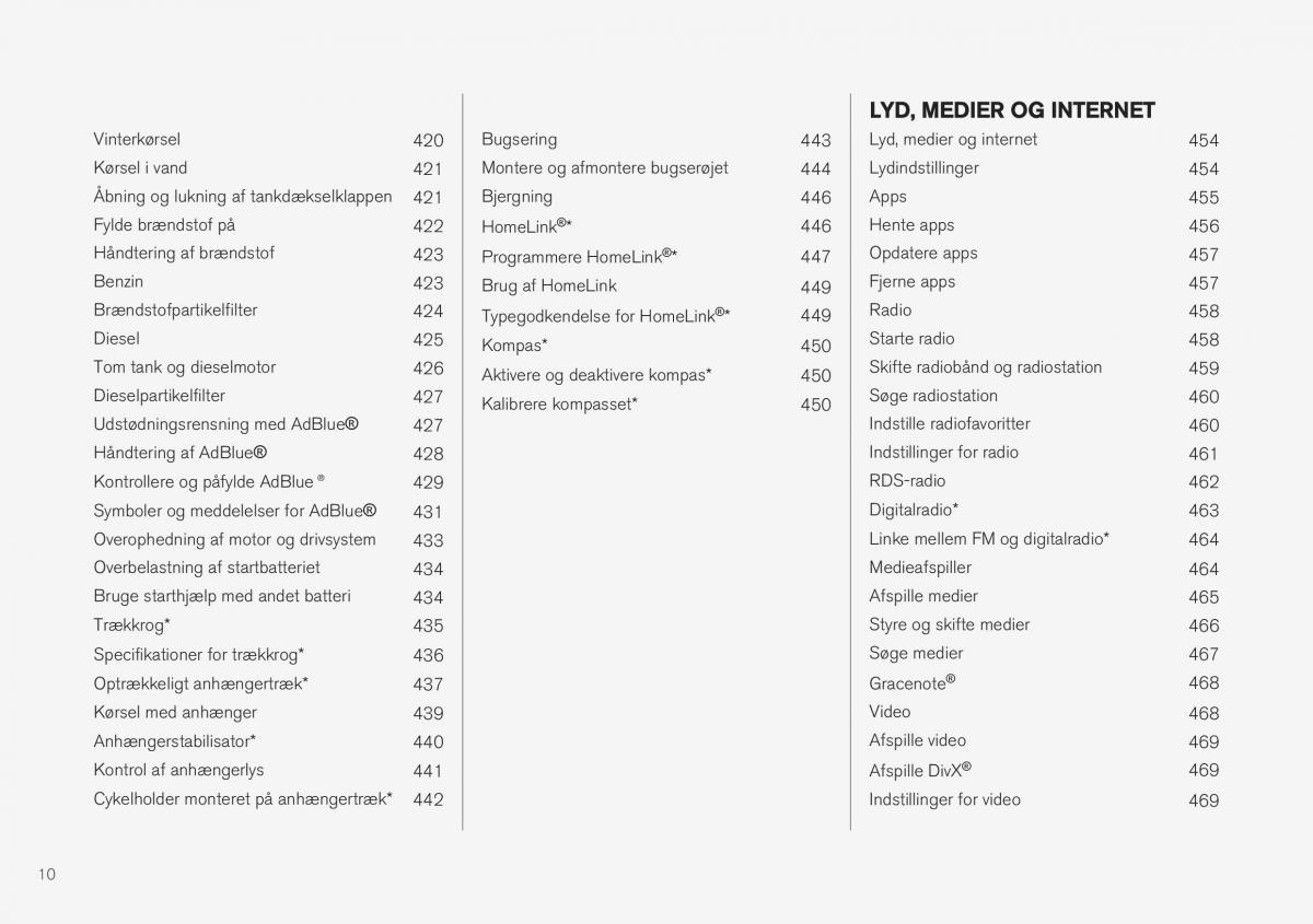 Volvo XC40 Bilens instruktionsbog / page 12