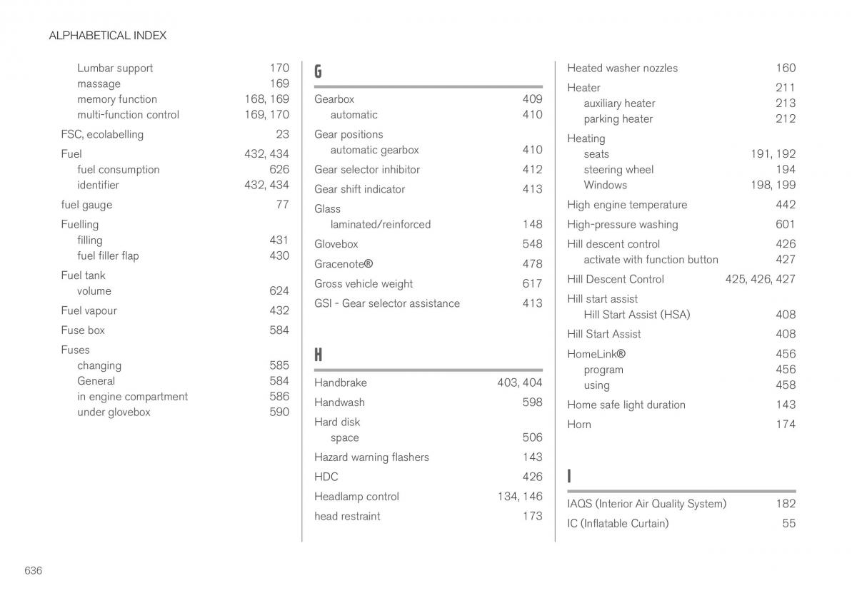 Volvo XC40 owners manual / page 638