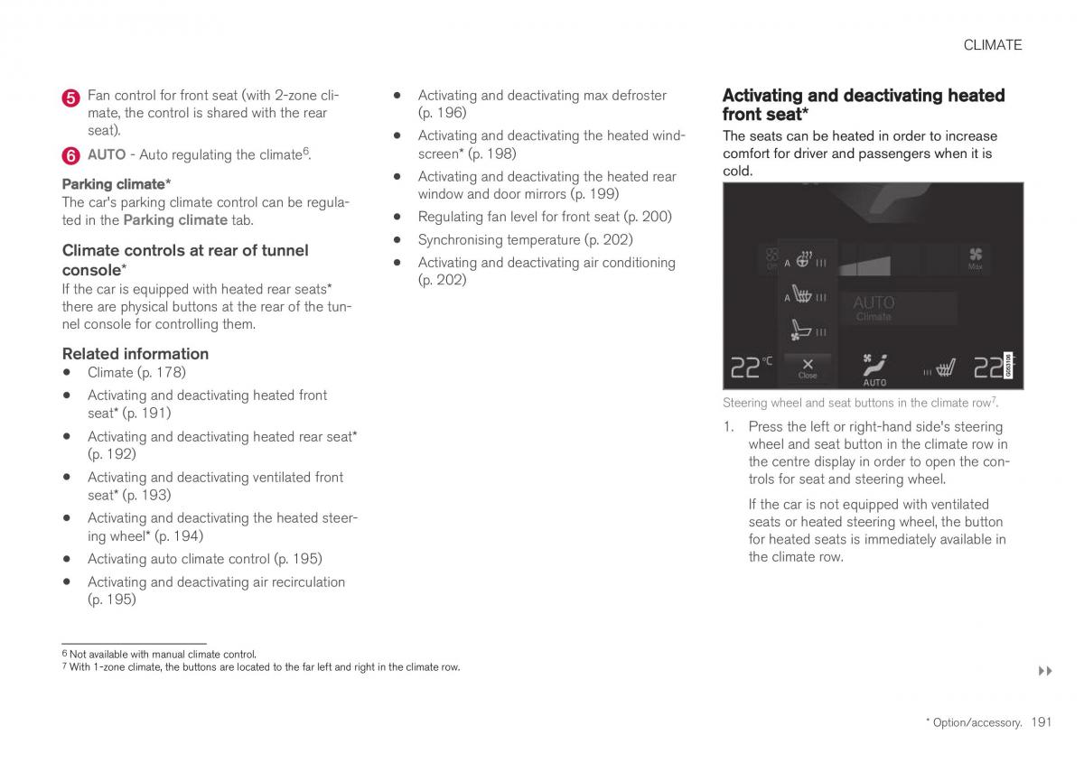 Volvo XC40 owners manual / page 193