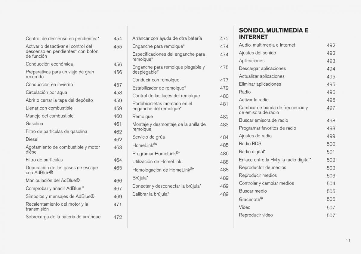 Volvo XC40 manual del propietario / page 13