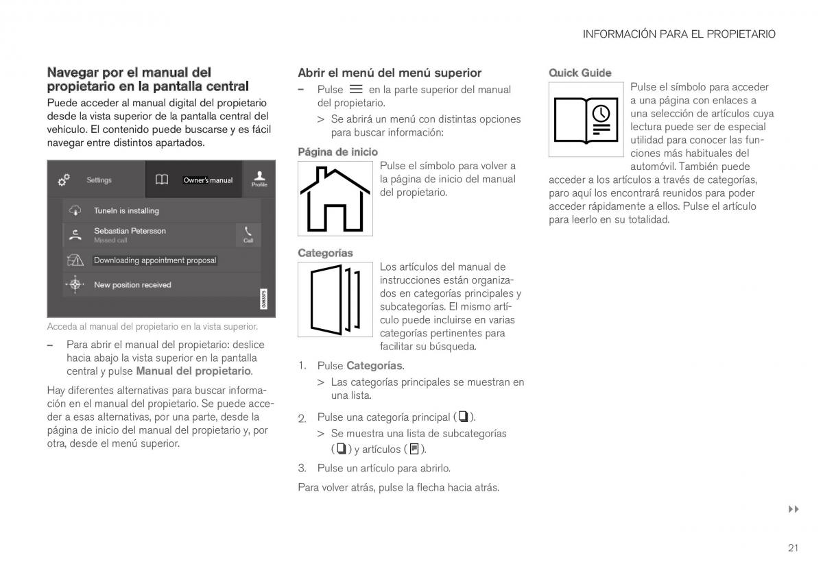 Volvo XC40 manual del propietario / page 23