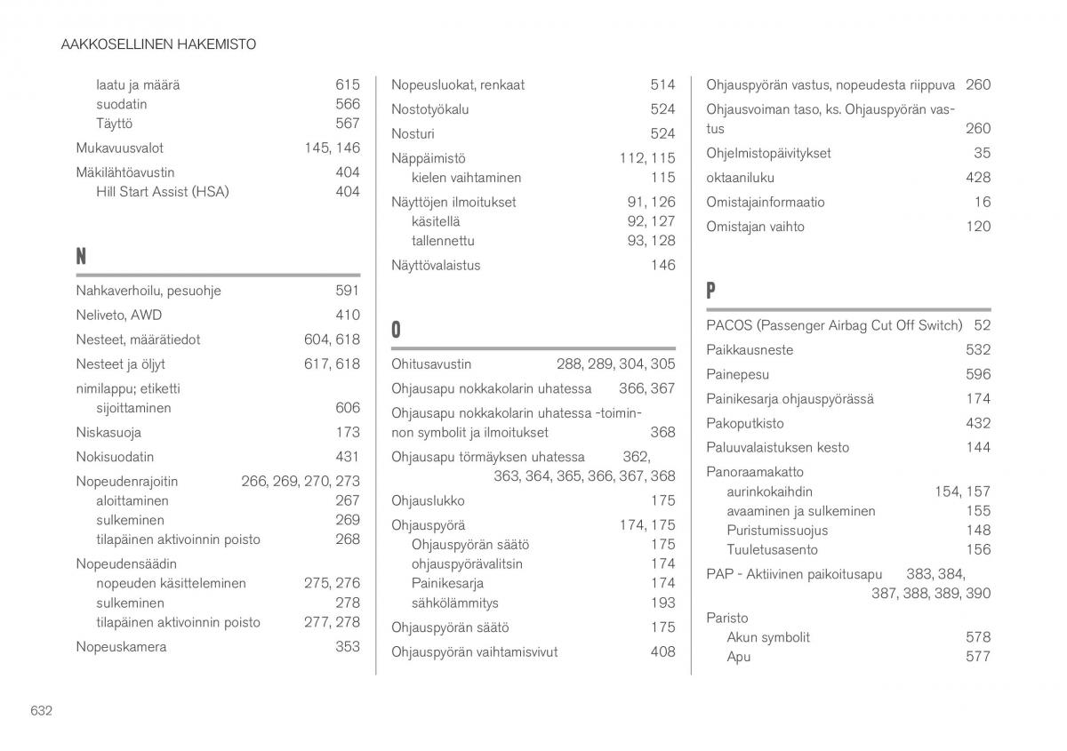 Volvo XC40 omistajan kasikirja / page 634