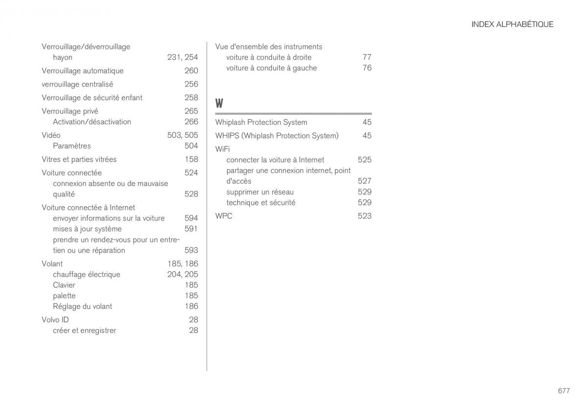 Volvo XC40 manuel du proprietaire / page 679