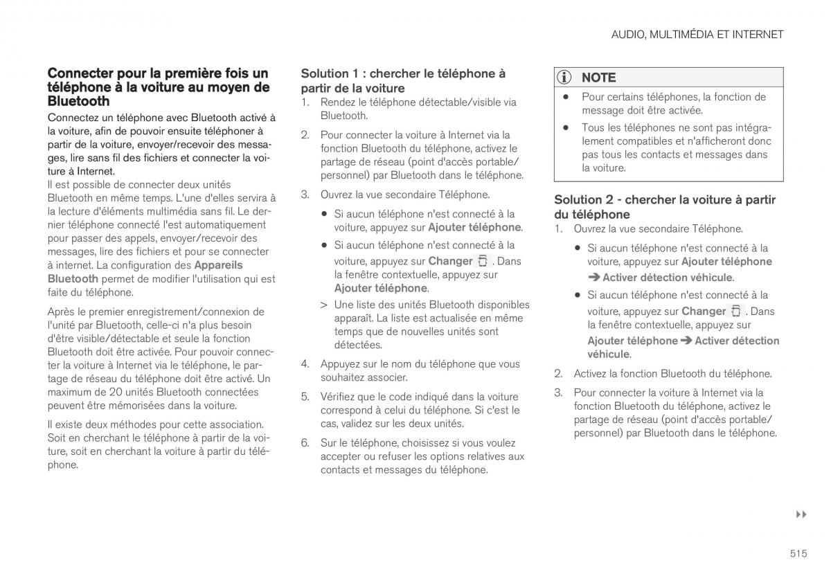 Volvo XC40 manuel du proprietaire / page 517