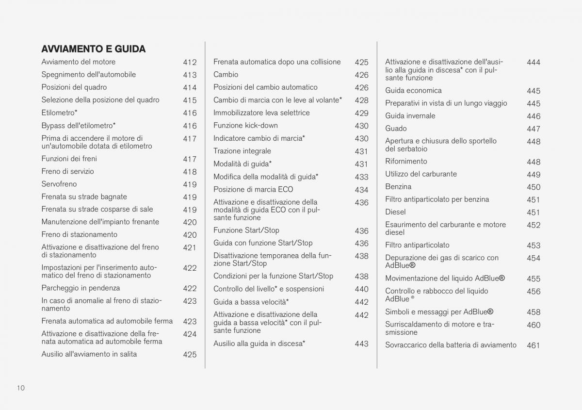 Volvo XC40 manuale del proprietario / page 12