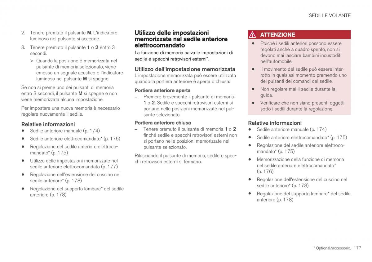Volvo XC40 manuale del proprietario / page 179