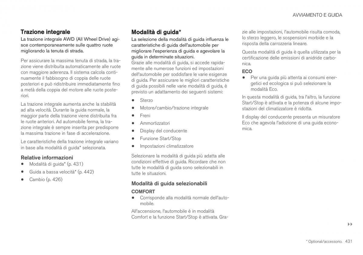 Volvo XC40 manuale del proprietario / page 433