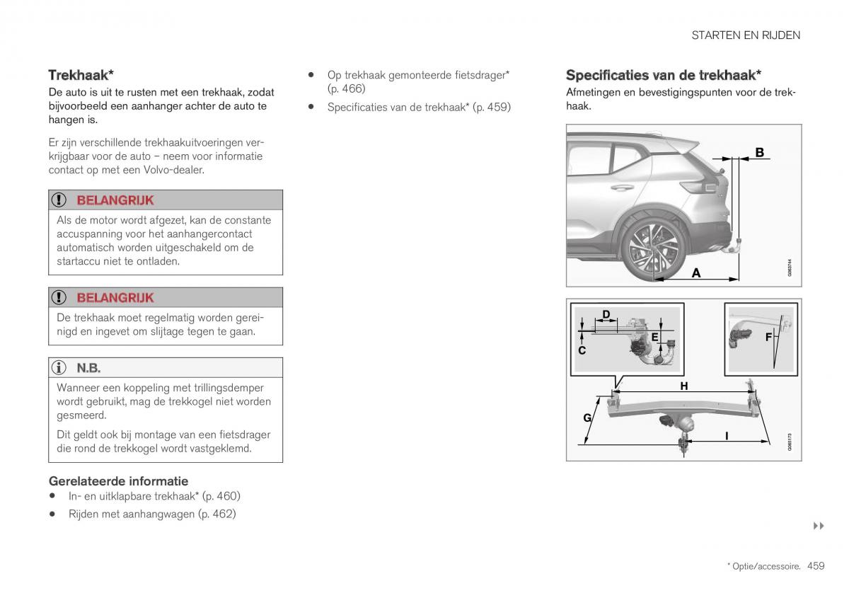 manual Volvo XC40 handleiding / page 461