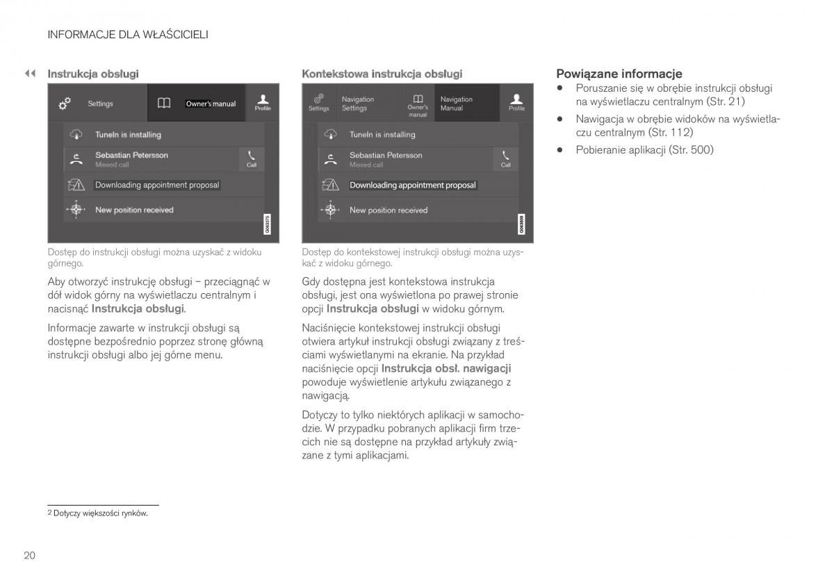 Volvo XC40 instrukcja obslugi / page 22