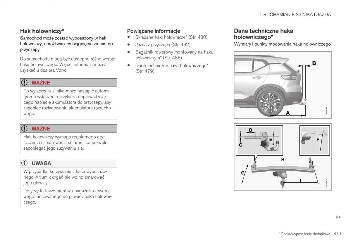 Volvo XC40 instrukcja obslugi / page 481