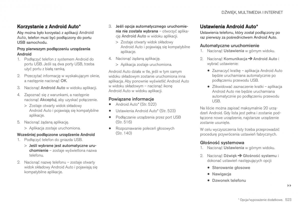 Volvo XC40 instrukcja obslugi / page 525