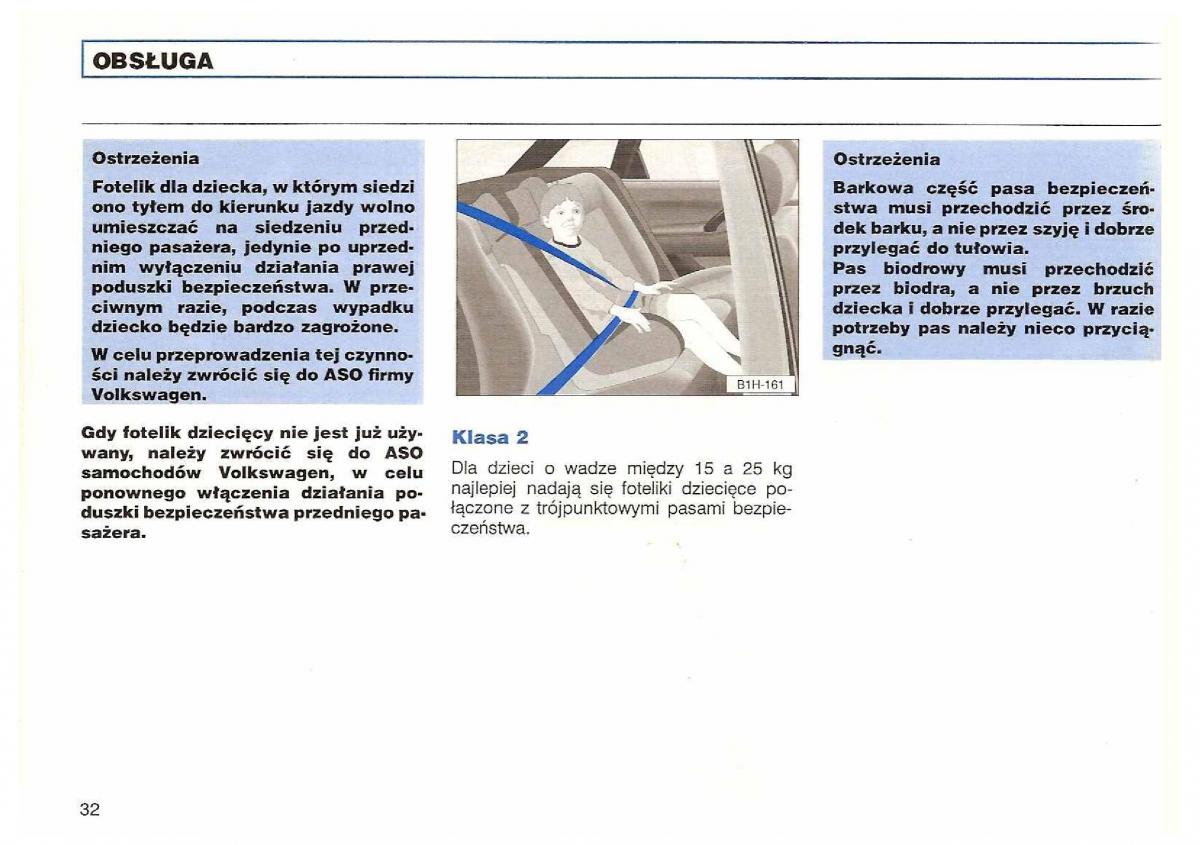 VW Polo III 3 instrukcja obslugi / page 34