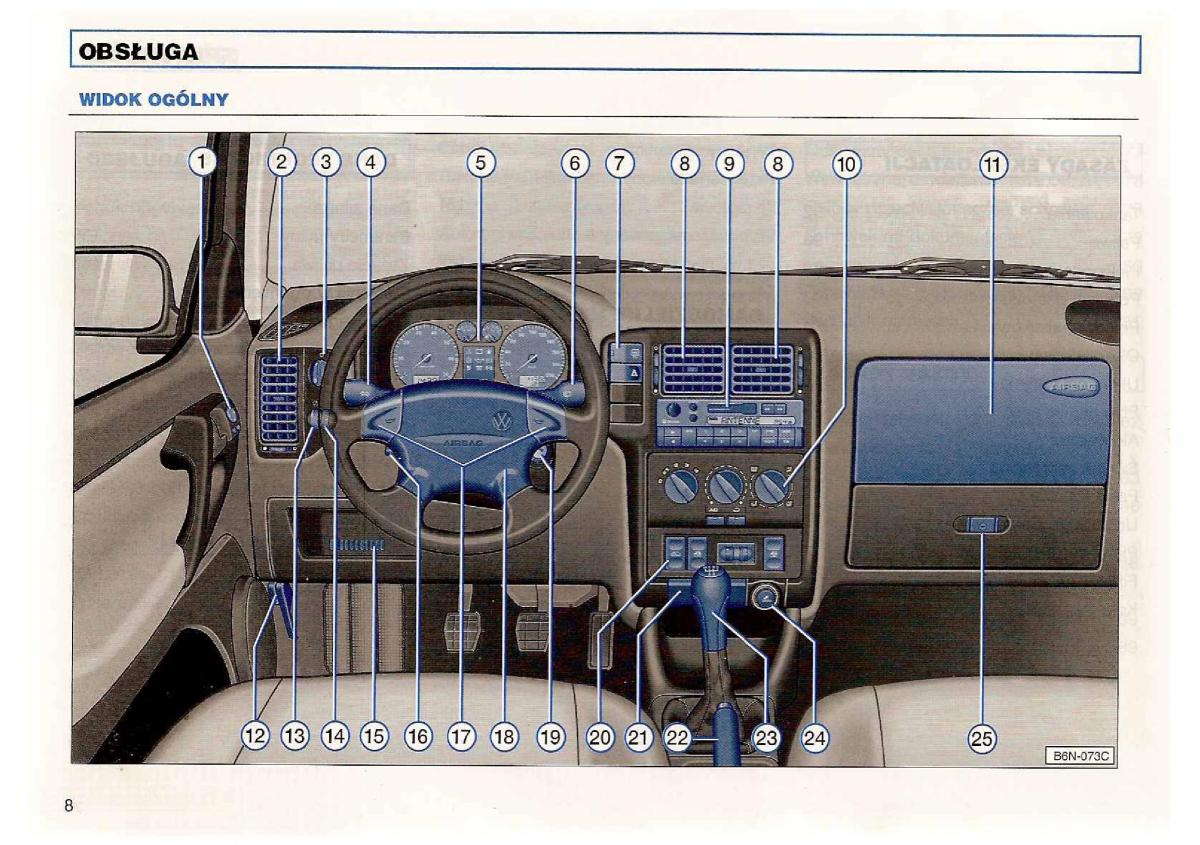 VW Polo III 3 instrukcja obslugi / page 10