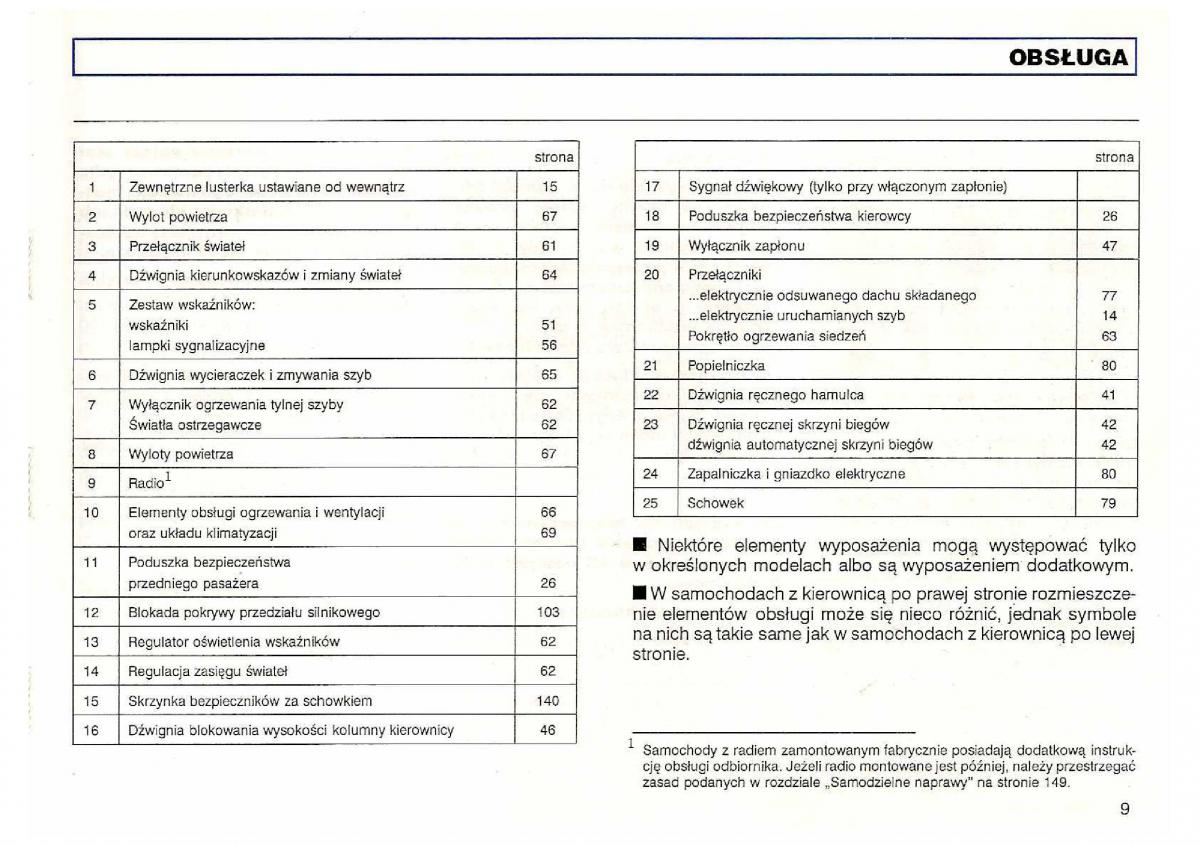 VW Polo III 3 instrukcja obslugi / page 11