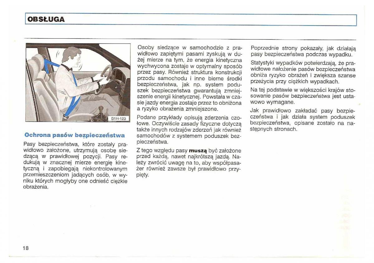 VW Polo III 3 instrukcja obslugi / page 20