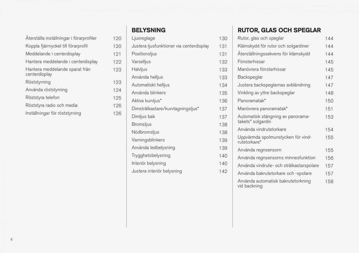 Volvo XC40 instruktionsbok / page 6