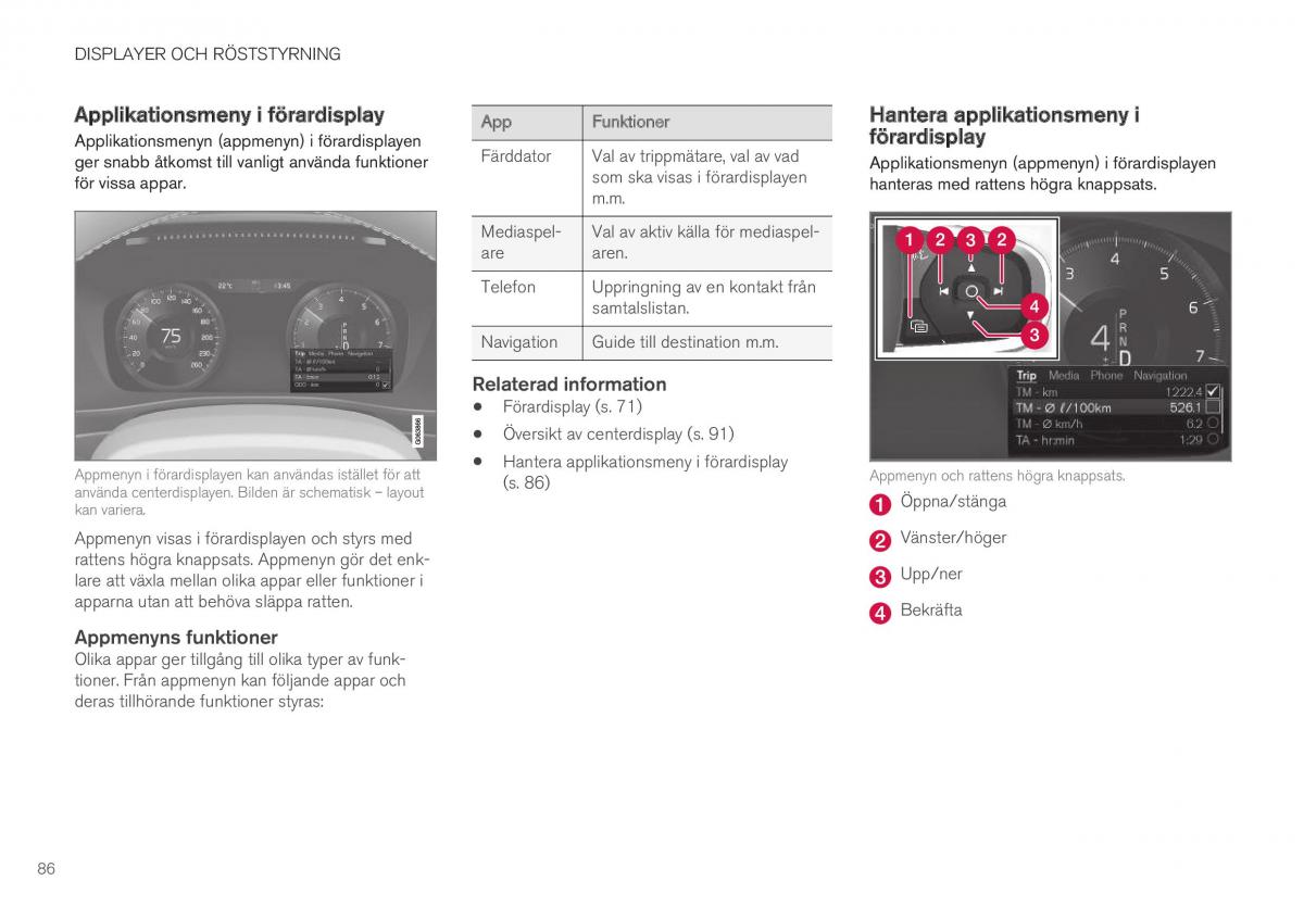  Volvo XC40 Volvo XC40 instruktionsbok / page 88