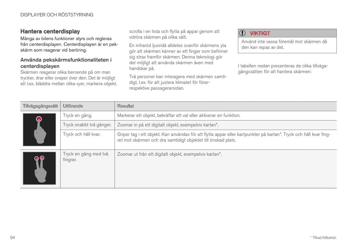  Volvo XC40 Volvo XC40 instruktionsbok / page 96