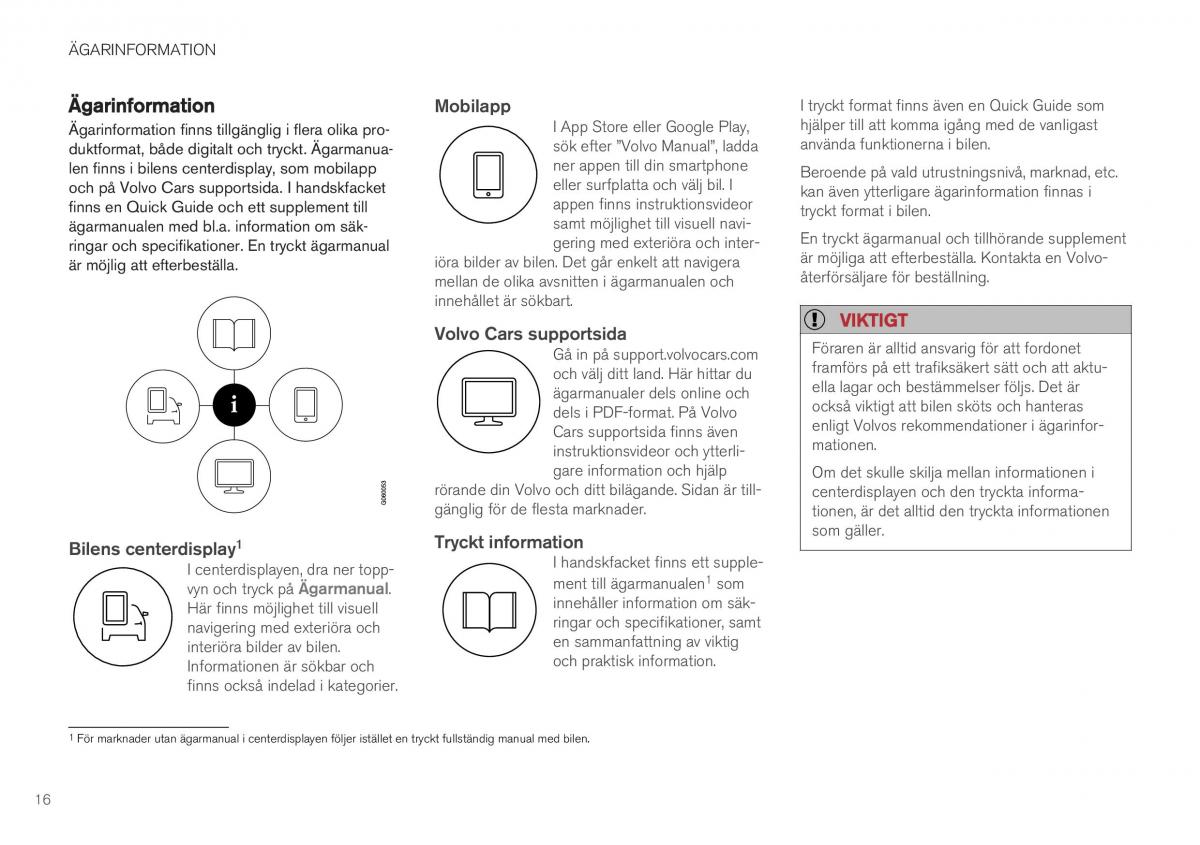 manual Volvo XC40 instruktionsbok / page 18