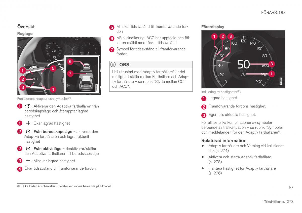 Volvo XC40 instruktionsbok / page 275
