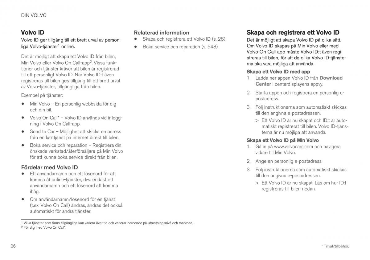  Volvo XC40 Volvo XC40 instruktionsbok / page 28