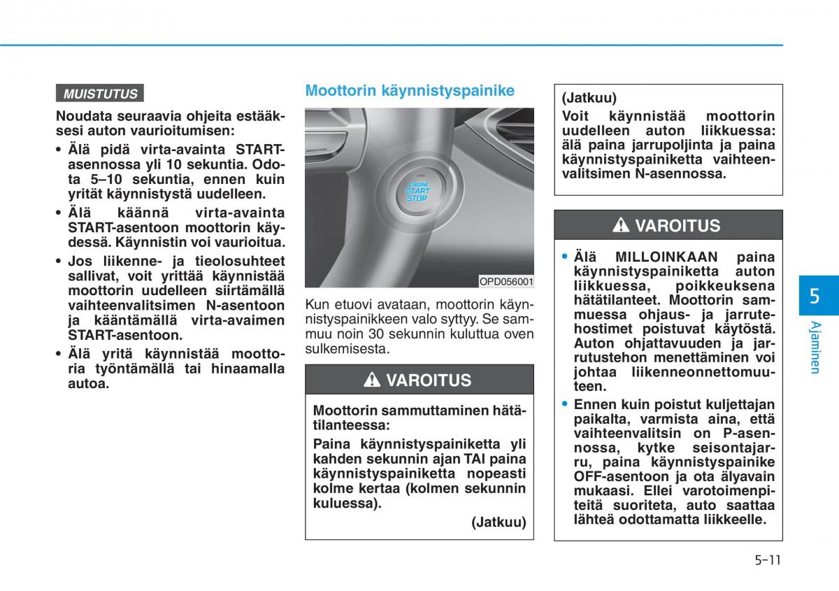 Hyundai i30 III 3 omistajan kasikirja / page 315