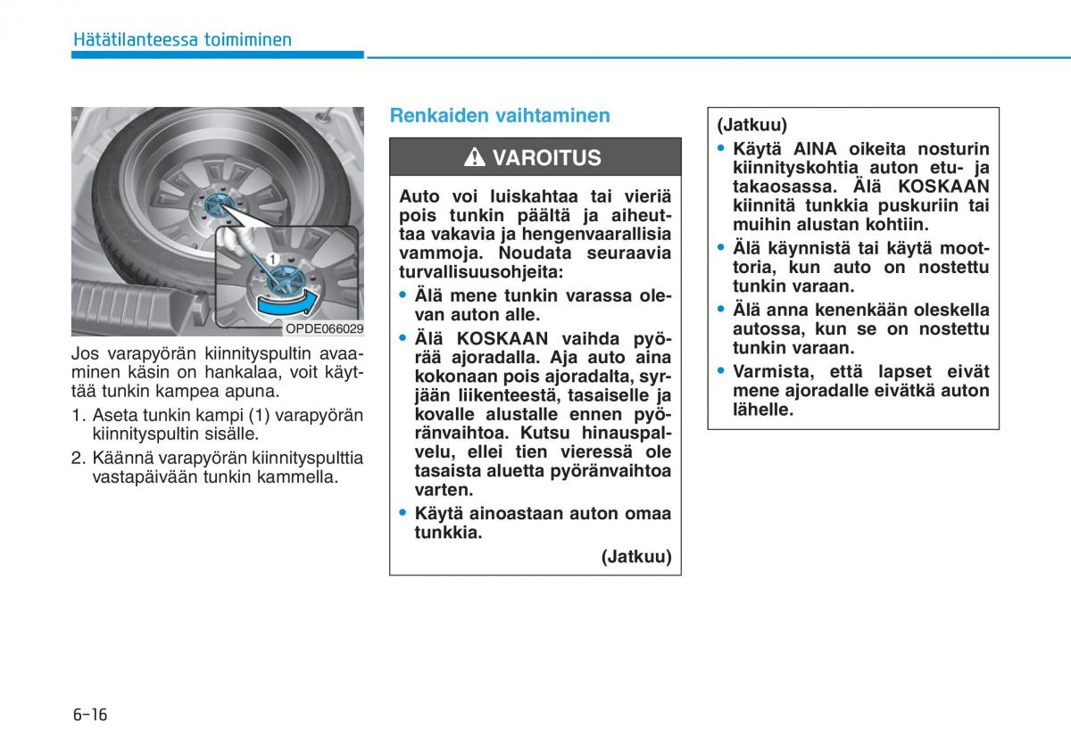 Hyundai i30 III 3 omistajan kasikirja / page 486