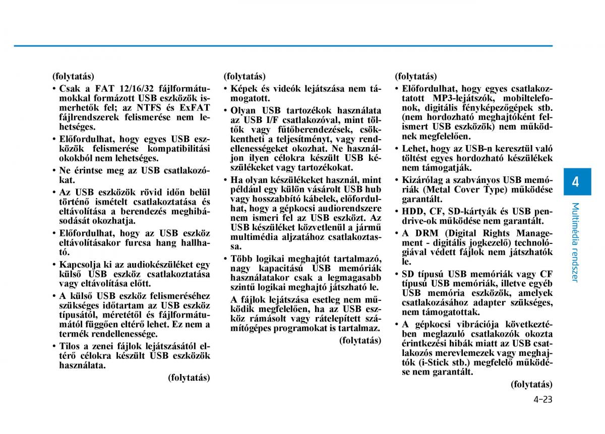 Hyundai i30 III 3 Kezelesi utmutato / page 261