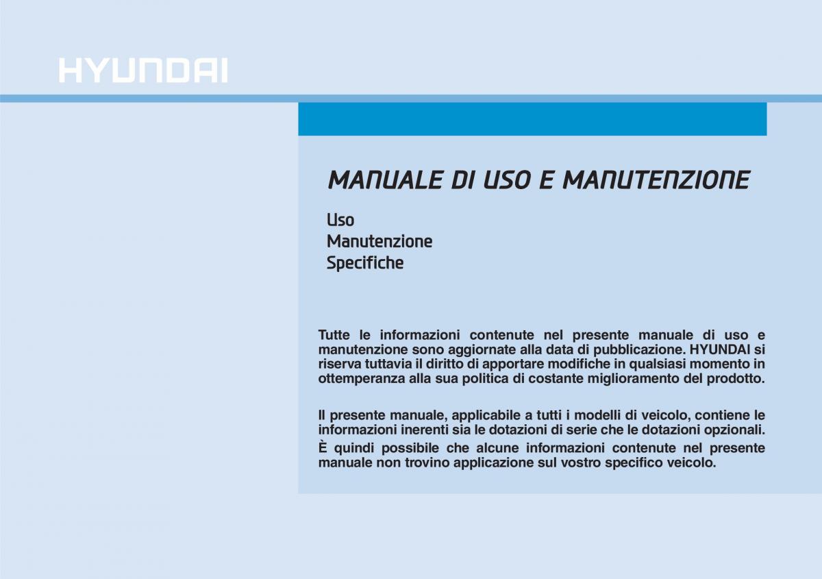 Hyundai i30 III 3 manuale del proprietario / page 1