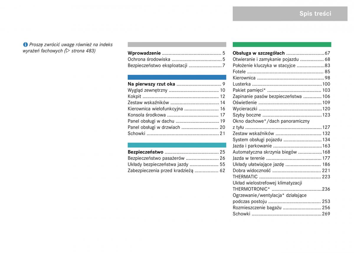 Mercedes Benz GL Class X164 instrukcja obslugi / page 4