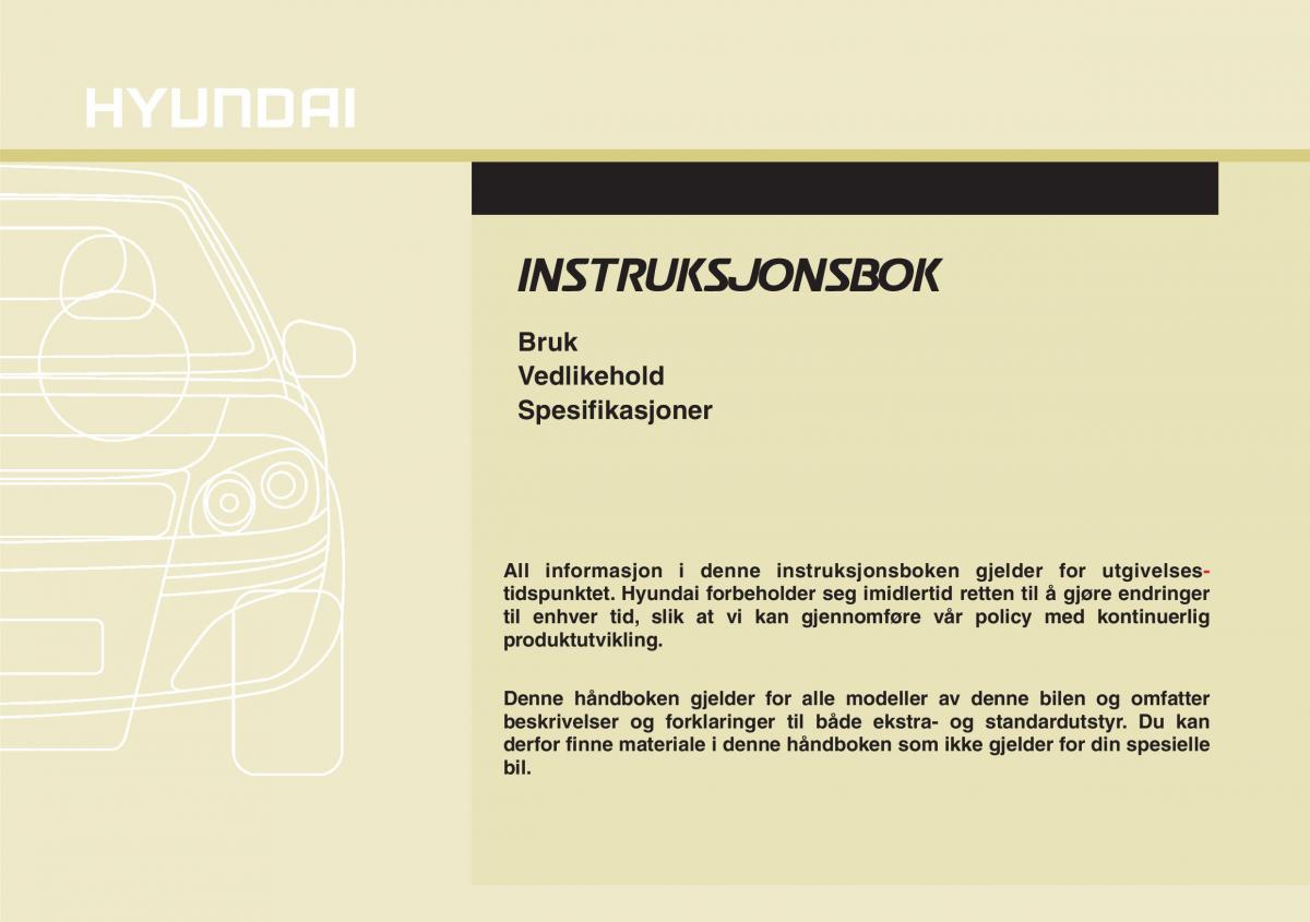 Hyundai ix20 bruksanvisningen / page 1