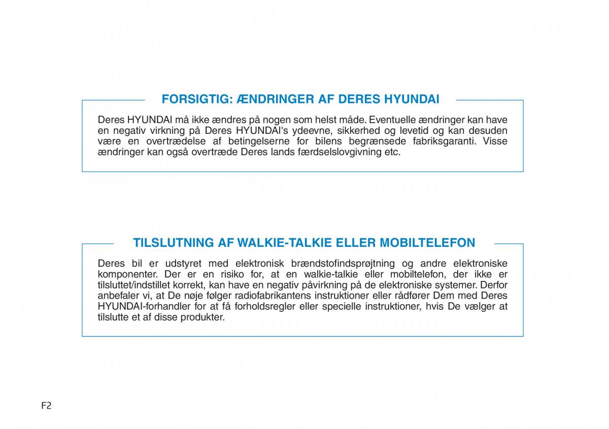 Hyundai i30N Performance Bilens instruktionsbog / page 2