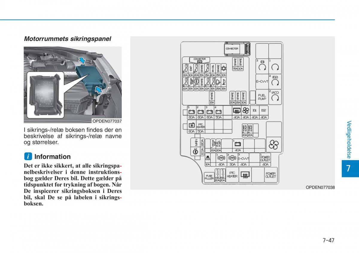 Hyundai i30N Performance Bilens instruktionsbog / page 461