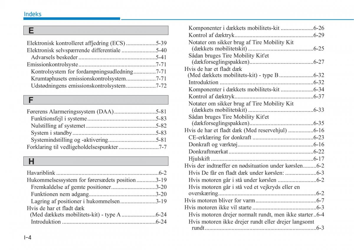 Hyundai i30N Performance Bilens instruktionsbog / page 502