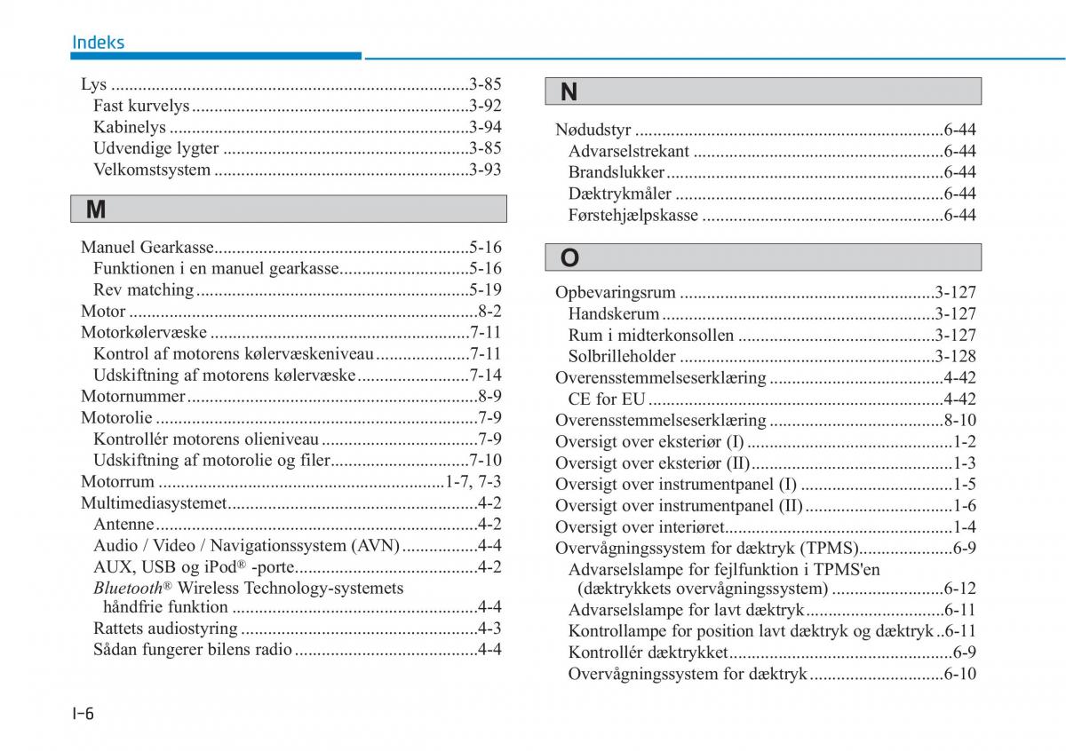 Hyundai i30N Performance Bilens instruktionsbog / page 504