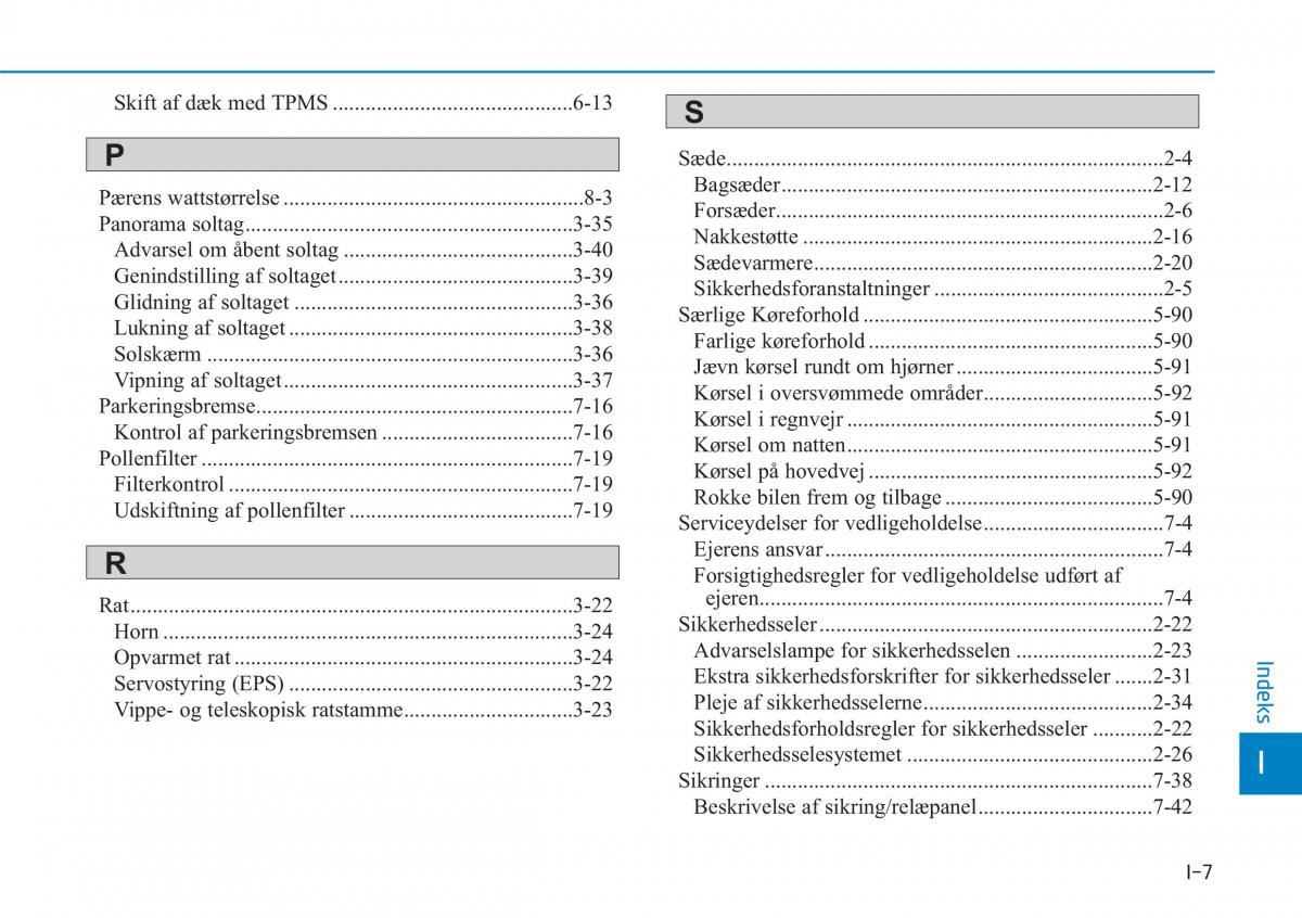 Hyundai i30N Performance Bilens instruktionsbog / page 505