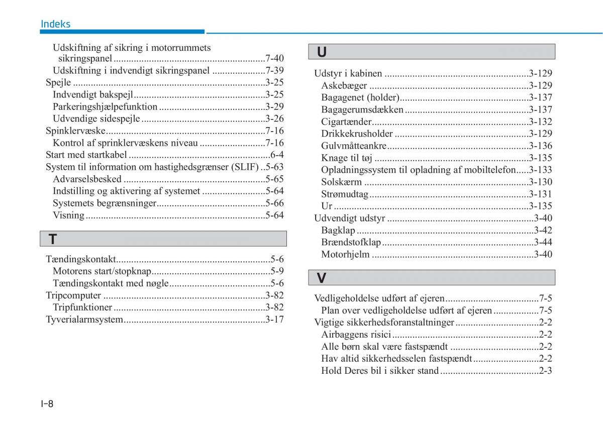 Hyundai i30N Performance Bilens instruktionsbog / page 506