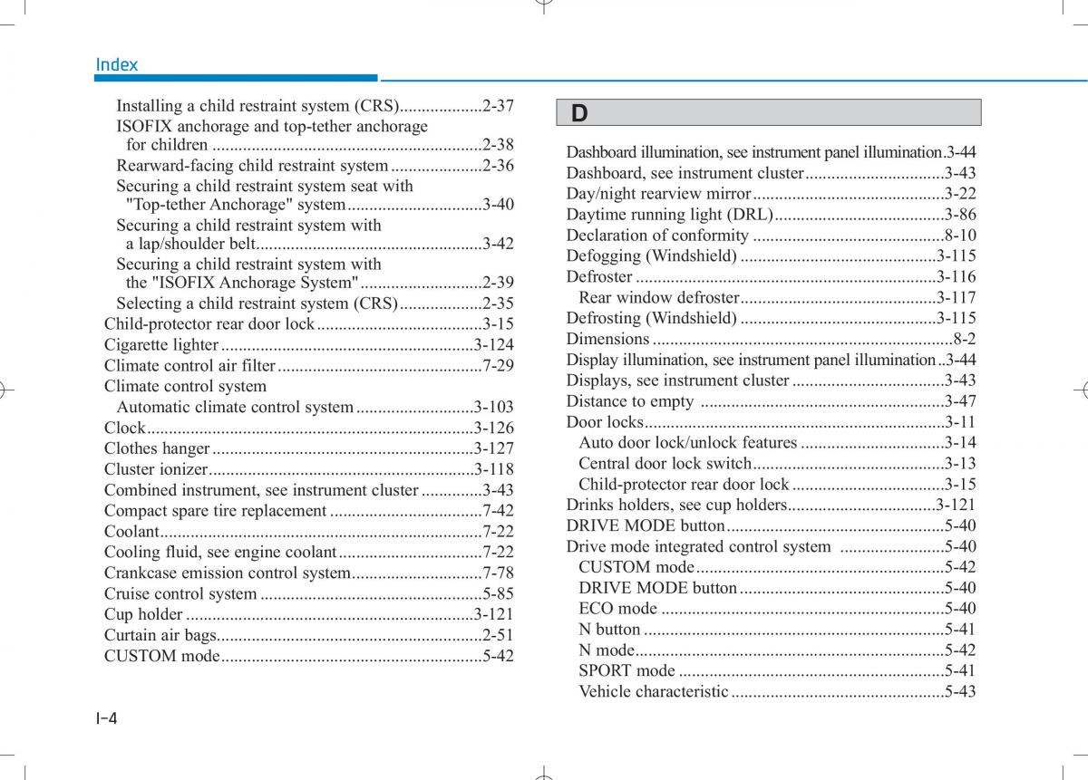 Hyundai i30N Performance owners manual / page 488