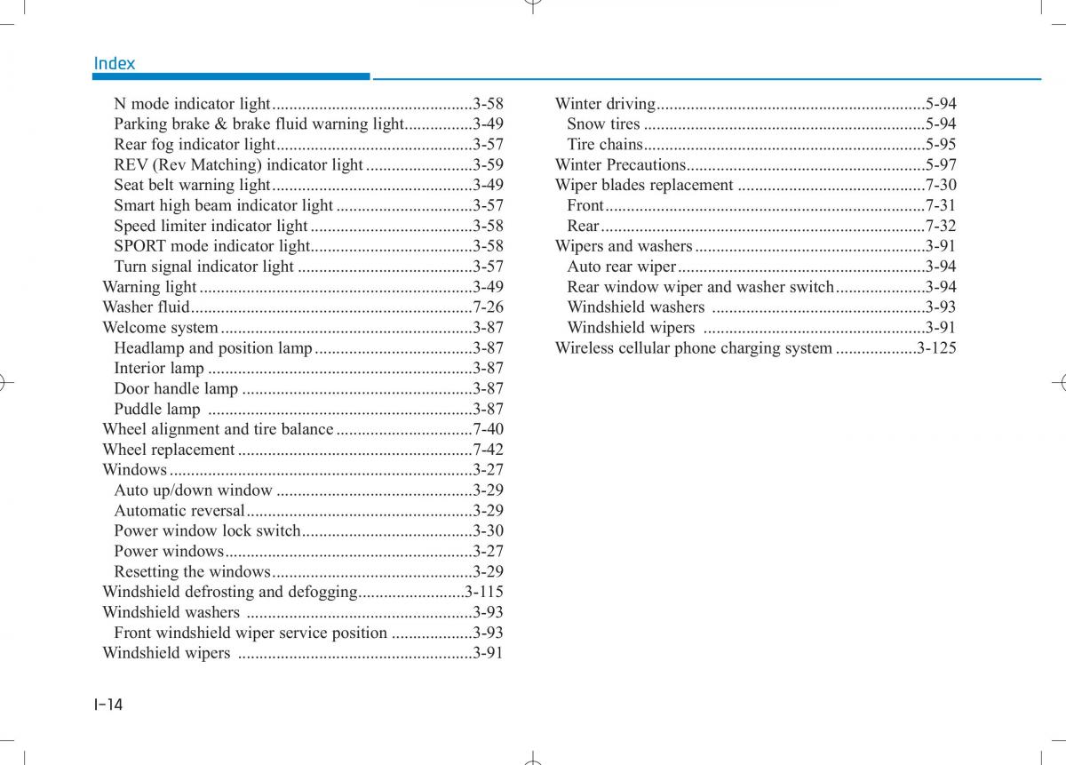 Hyundai i30N Performance owners manual / page 498