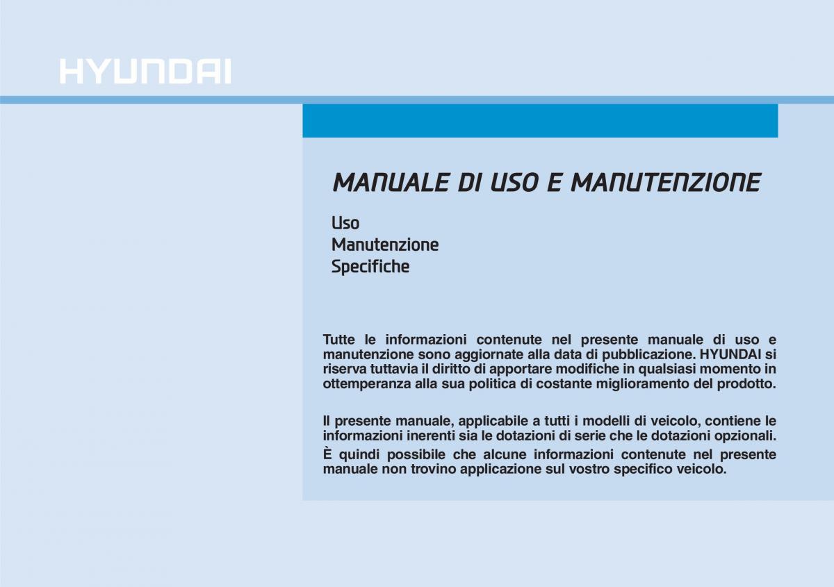 Hyundai i30N Performance manuale del proprietario / page 1