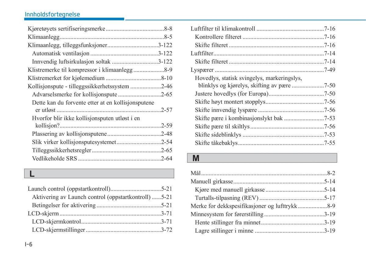 Hyundai i30N Performance bruksanvisningen / page 488