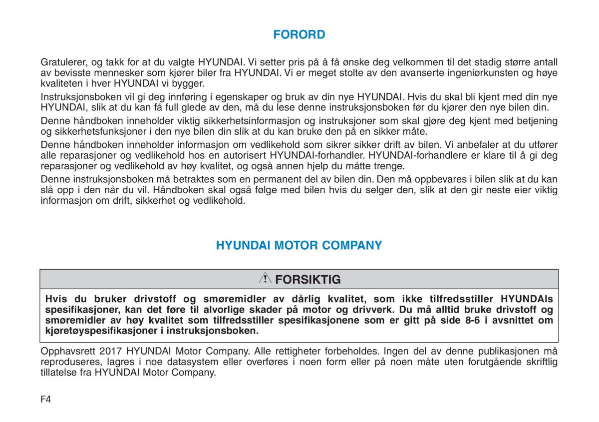 Hyundai i30N Performance bruksanvisningen / page 4