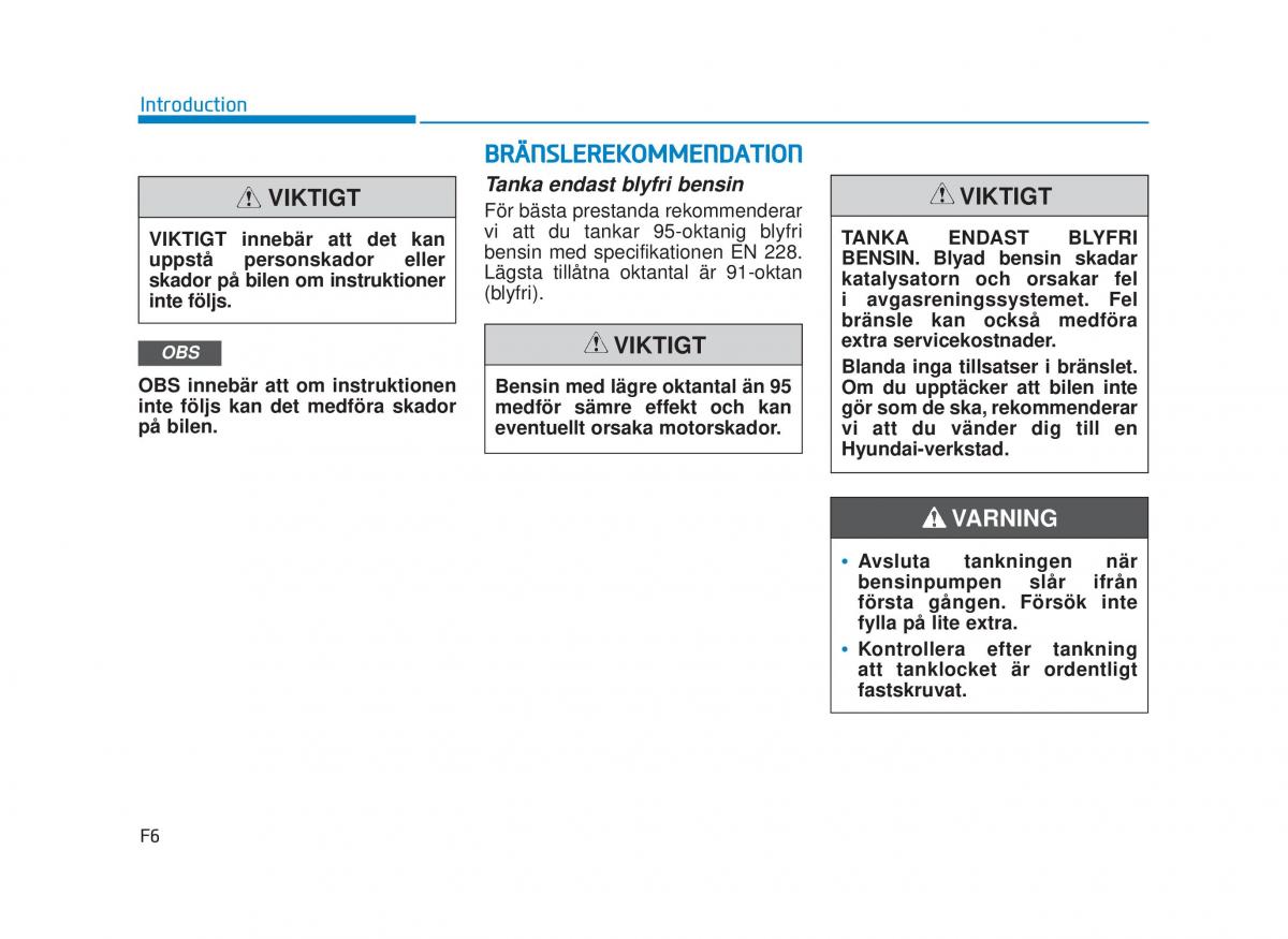 Hyundai i30N Performance instruktionsbok / page 6