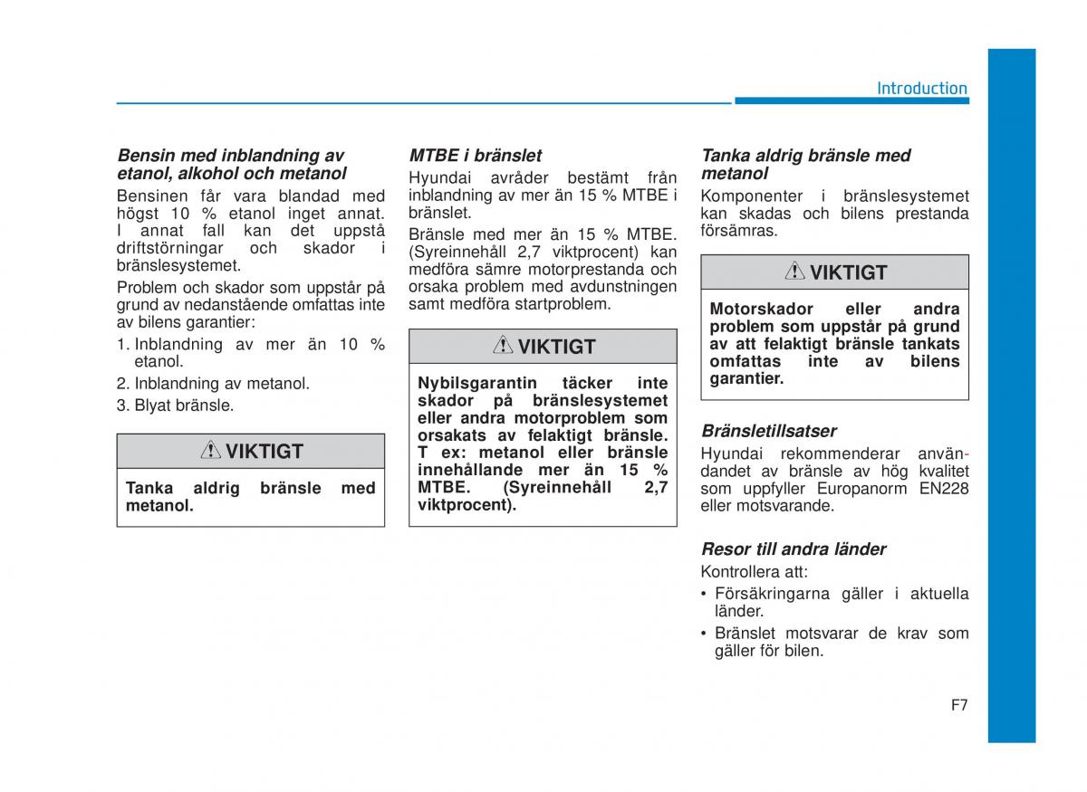 Hyundai i30N Performance instruktionsbok / page 7